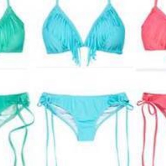 kandy wrapper Other - Kandy Wrappers Turquoise Fringe Bikini